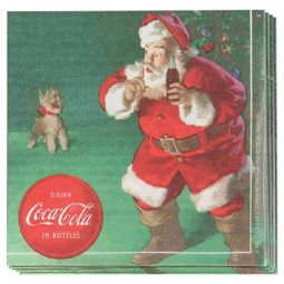 Holiday Santa Coca-Cola Paper Luncheon Napkin Pack of 20