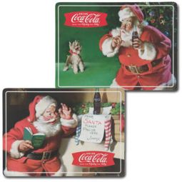 Holiday Santa Coca-Cola Cork-Backed Placemat Set of 4