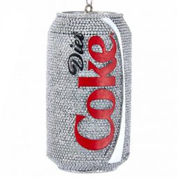 Kurt Adler Glittered Diet Coke Can Ornament