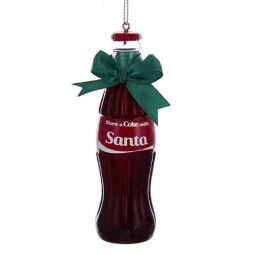 Kurt Adler Share a Coke with Santa Coca-Cola Bottle Ornament
