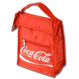 Red Insulated Coca-Cola Script Lunch Bag