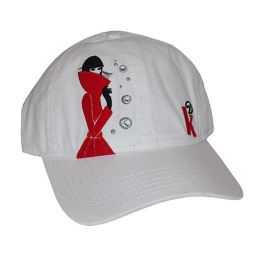 White Diet Coke Woman's Cap with DK Lady