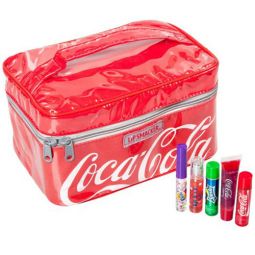 Coca-Cola Lip Smacker 5 Piece Collection in Cosmetic Bag