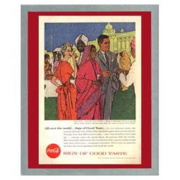 National Geographic Coca-Cola Ad Oct 1957 India - Jack Potter