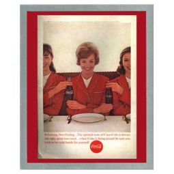 National Geographic Coca-Cola Ad Apr 1963 Refreshing New Feeling