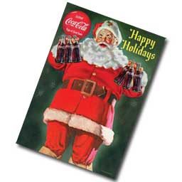 Santa Happy Holidays Coca-Cola Garden Flag