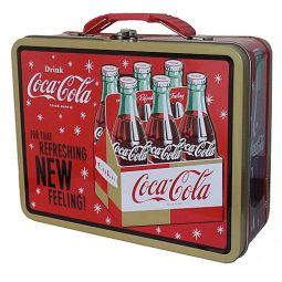 Coca-Cola Galvanized Tin Lunchbox Refreshing New Feeling