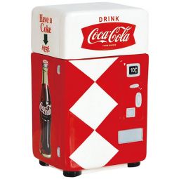 Have a Coke Diamonds Vending Machine Ceramic Cookie Jar