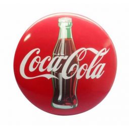 Contour Coca-Cola Bottle 3-D Button Sign