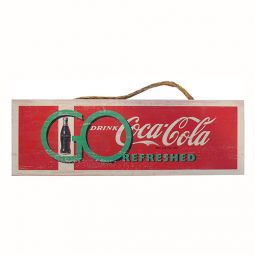 Coca-Cola Go Refreshed Wood Sign