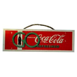 Coca-Cola Go Refreshed Wood Sign
