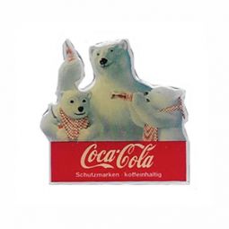 German Coca-Cola Polar Bear Family Pin Badge