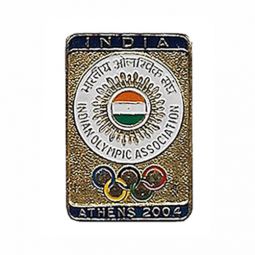 Indian Olympic Association Pin Athens Olympics 2004