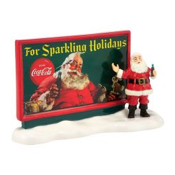 Dept 56 Snow Village Coca-Cola Billboard Coke for the Holidays