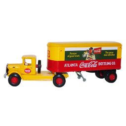 Hartoy Vintage Coca-Cola Diecast Mack BN Tractor Trailer 1:64 Scale