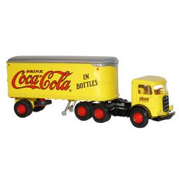 Hartoy Vintage Coca-Cola Diecast Mack CJ Tractor Trailer 1:64 Scale