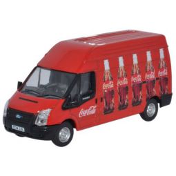 Diecast Coca-Cola Ford Transit Van LWB High Roof 1:76 Scale