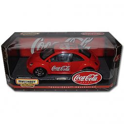 Mattel Diecast Red Coca-Cola VW Beetle 1999 Large Scale