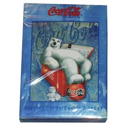 Coca-Cola Playing Card Polar Bear Reclining