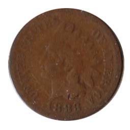 Indian Head Penny 1883 Bronze Coin Grade G
