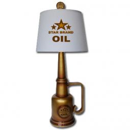 Nostalgic Resin Star Oil Can Lamp with Shade