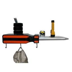 Screw Driver 3-D Coat Rack and Shelf