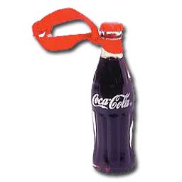 Filled Coca-Cola Mini Bottle 2010 Ornament