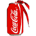 Wood Coca-Cola Classic Can Ornament